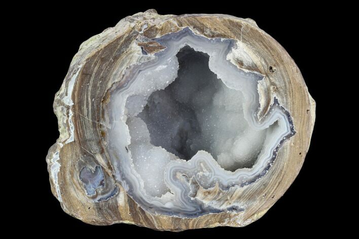 Crystal Filled Dugway Geode (Polished Half) #121721